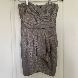 H&M Grey Cheetah Print Cocktail Dress Size 4